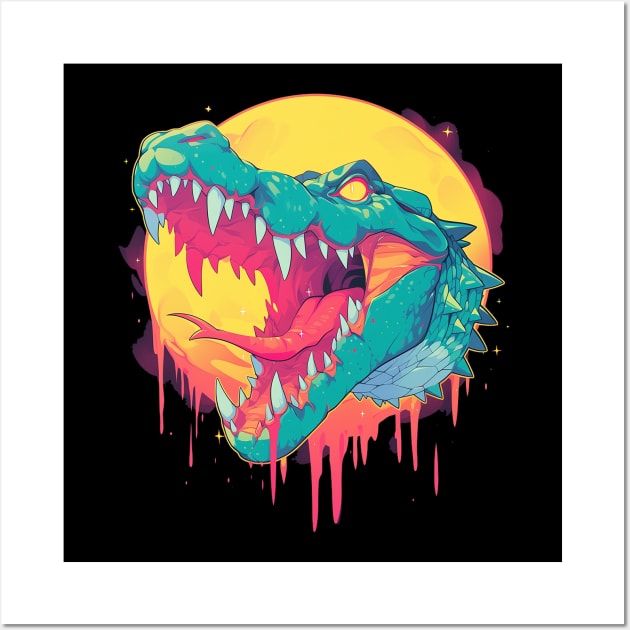 crocodile Wall Art by StevenBag